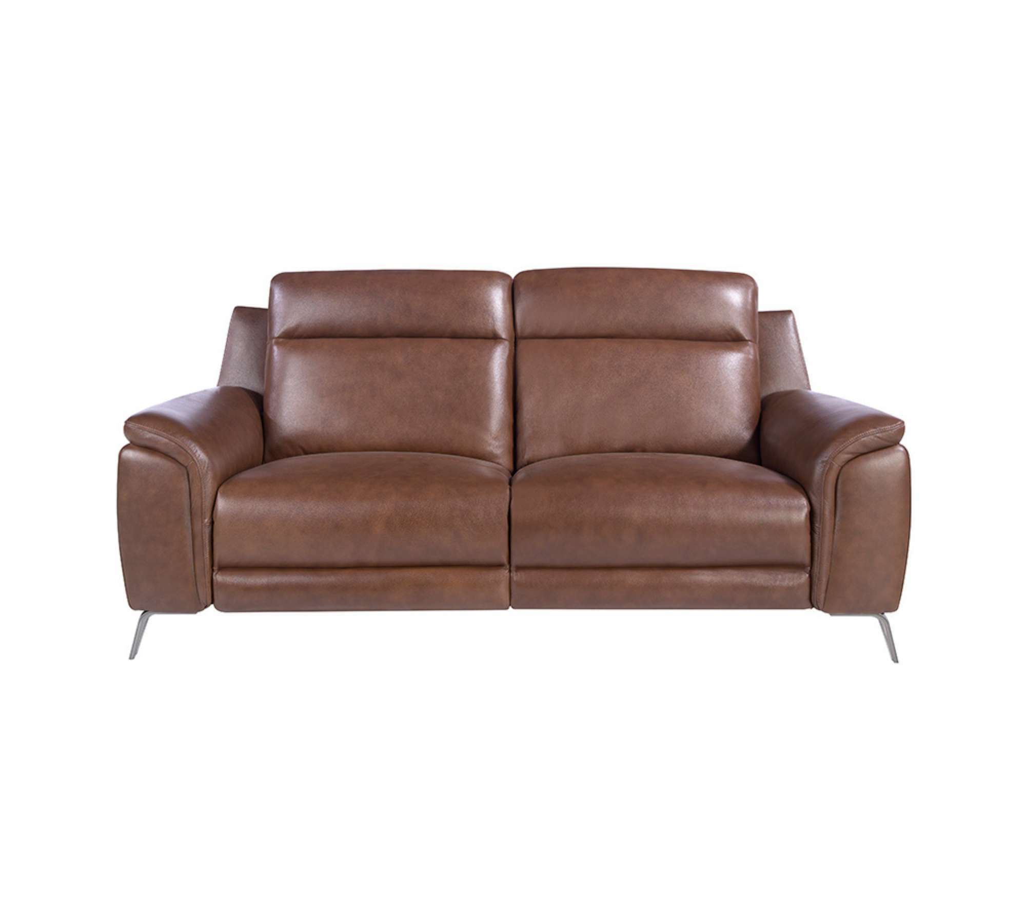 Sofa 2-Sitzer Leder Braun 3