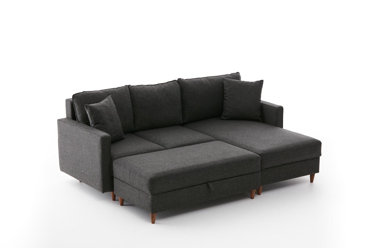 Sofa Recamiere Right Anthracite 5