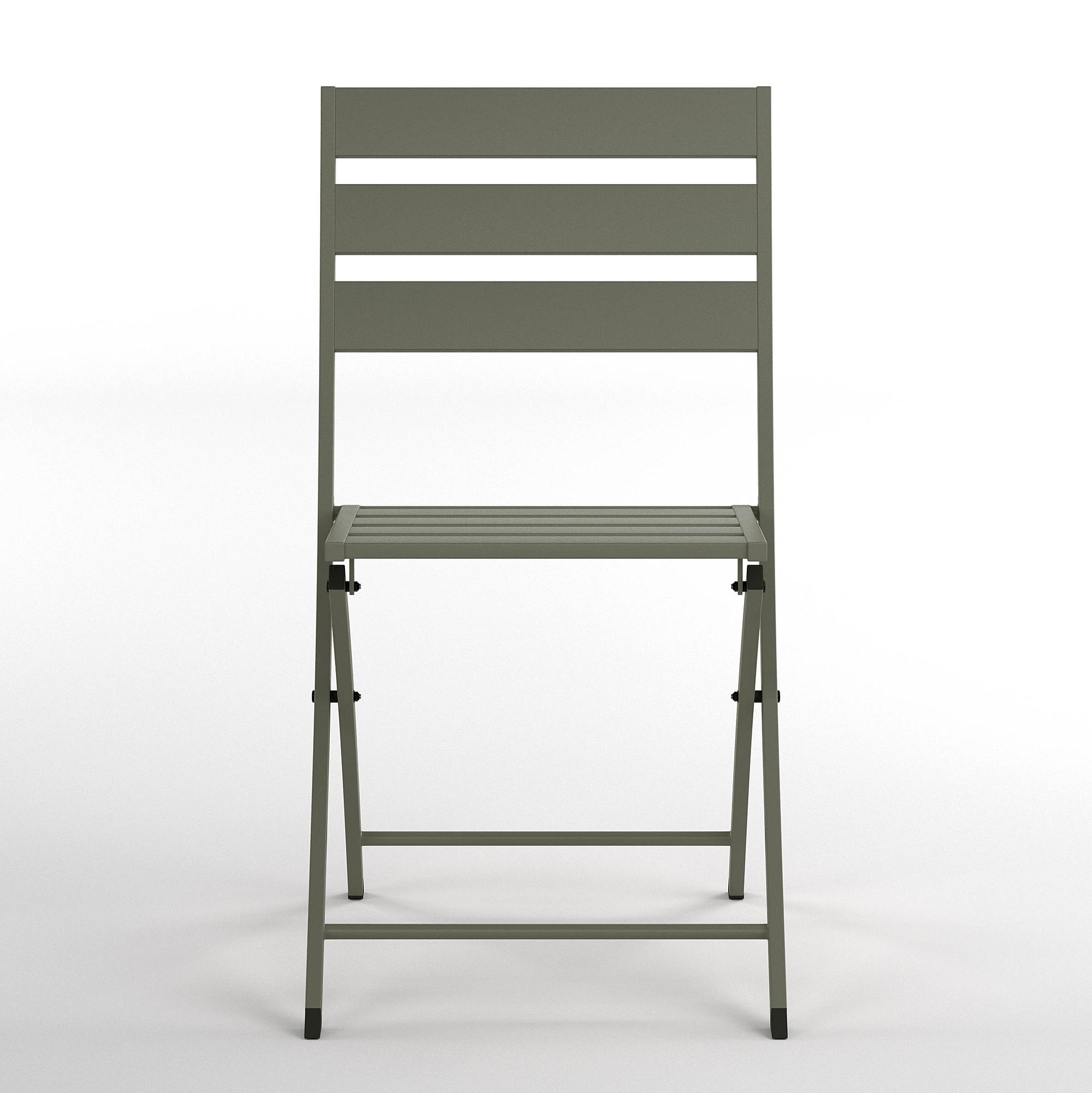 Folding chair Kovo set of 2 steel sage 3