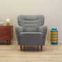 Armchair Textile Wood Grey 1