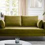 Marinus Sofa 2-Sitzer Samt Metall Grün 0