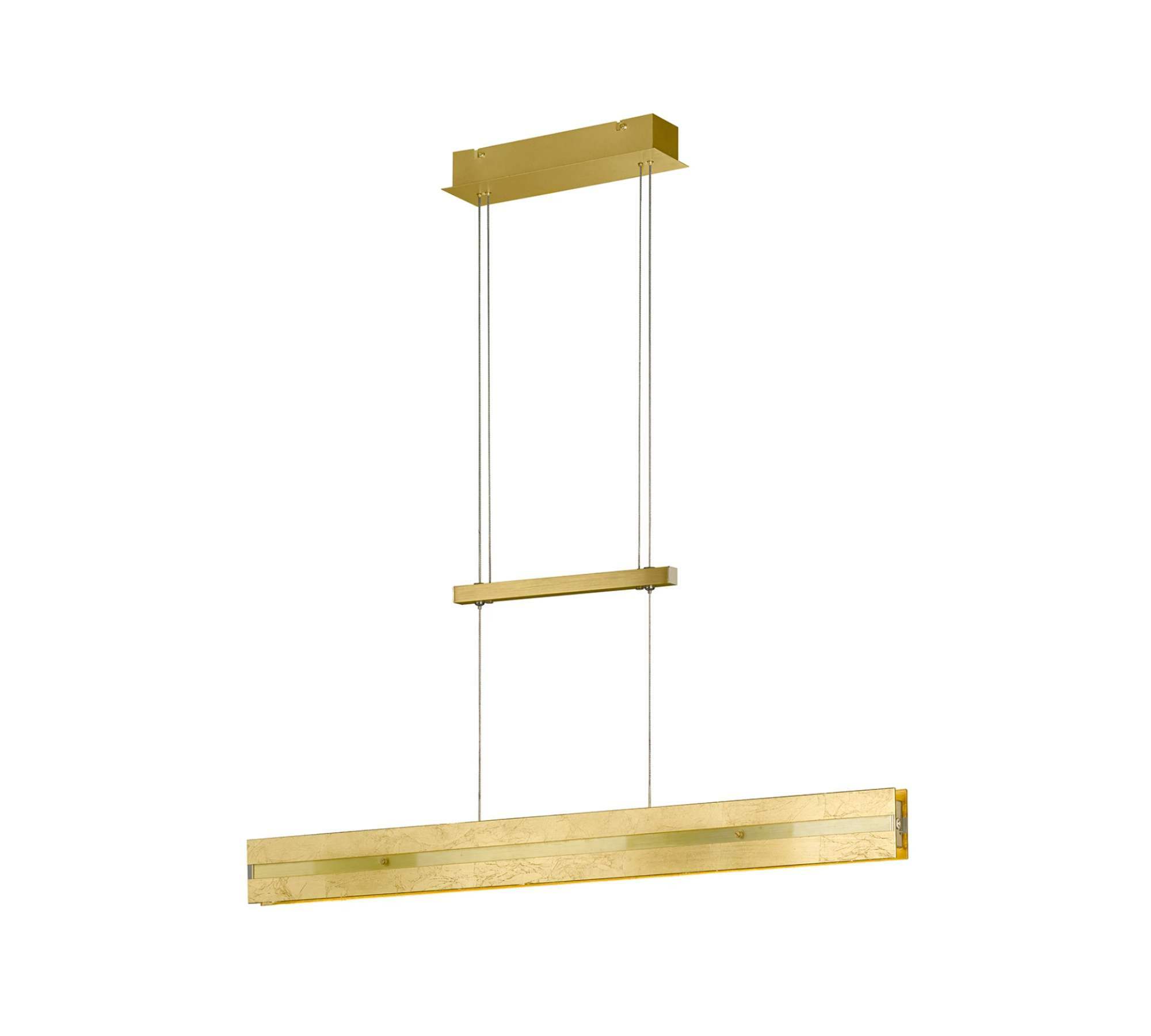 LED Pendelleuchte 2-flammig Kunststoff Aluminium 1