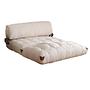 Fold Velvet 2 Sofa bed 2-seater White 8