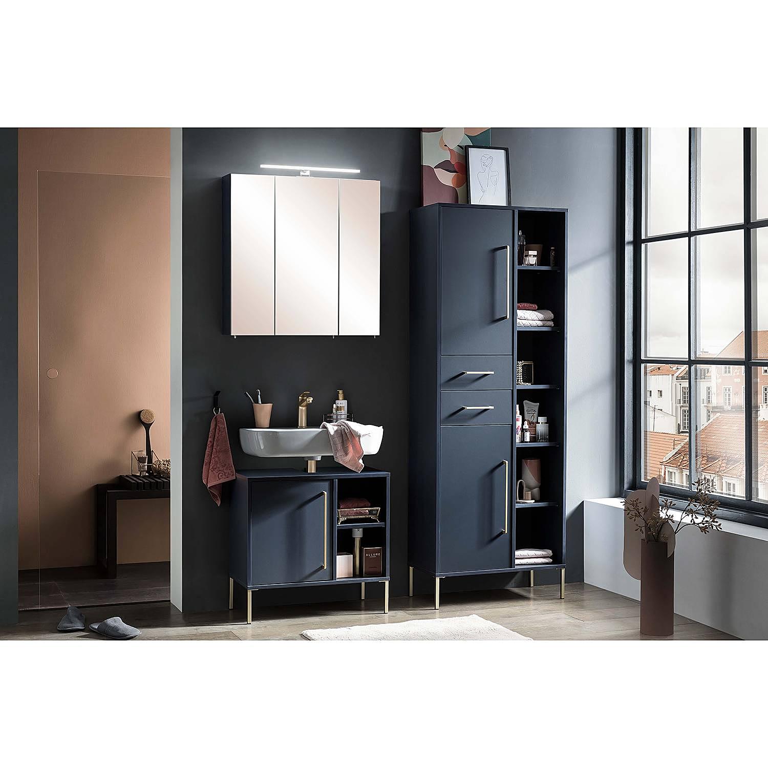 Waschbeckenunterschrank Kent Nachtblau 2