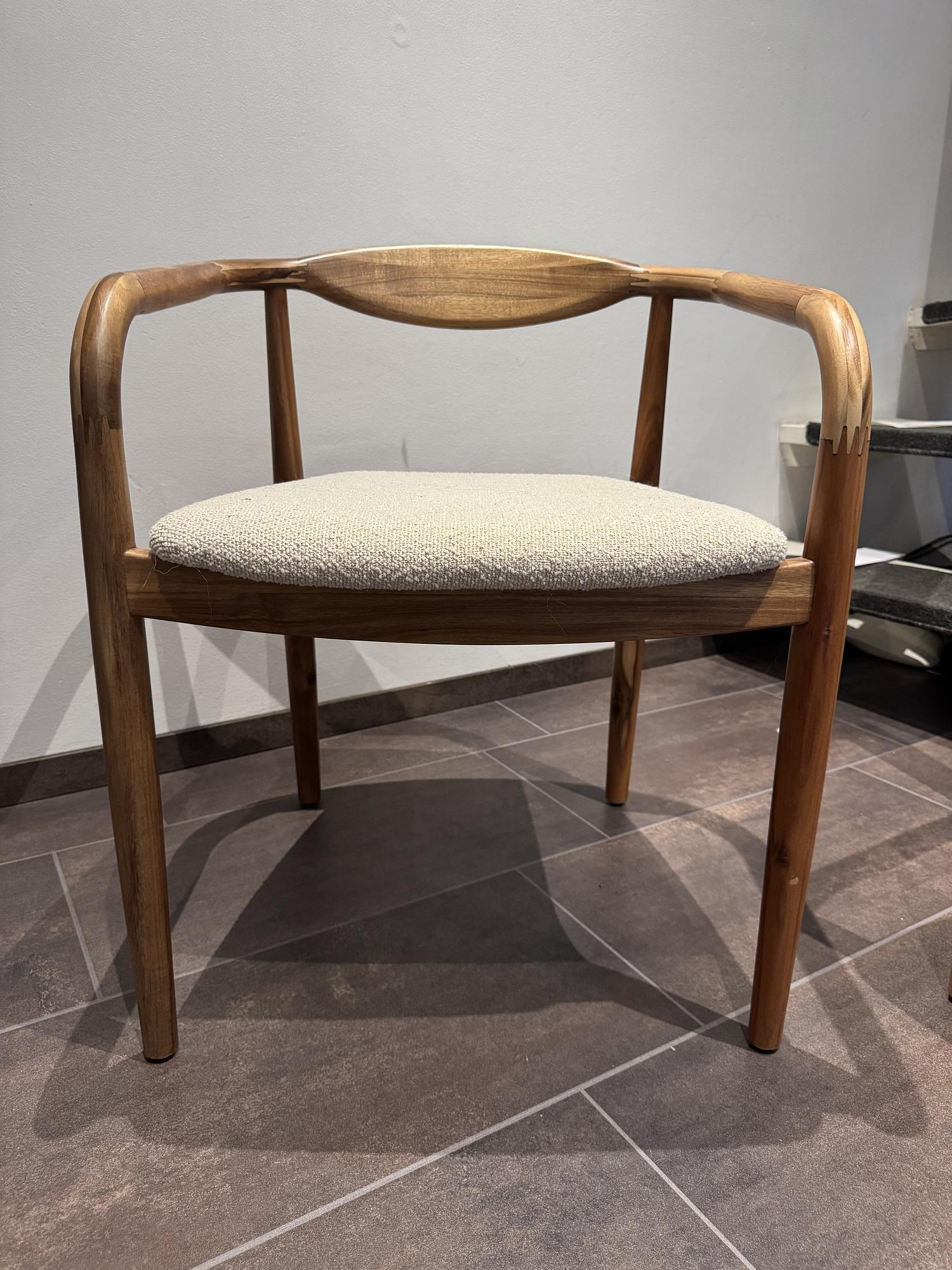 Dining chairs 4-piece Acacia wood Brown 0