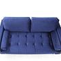 Rome 2-seater sofa navy blue 6