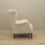 Armchair Textile Wood Cream 1960s 7