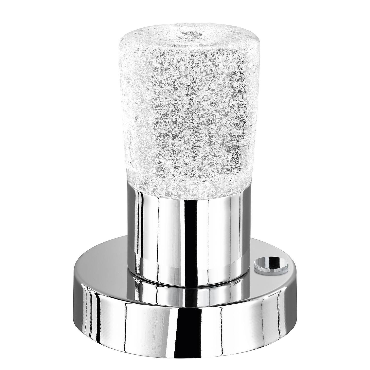LED-Tischleuchte Cristo I Kristallglas Chrom 0