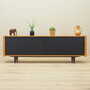 Vintage Sideboard Eschenholz Braun 1970er Jahre 1