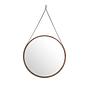 Wall mirror walnut veneer Ø75cm 1
