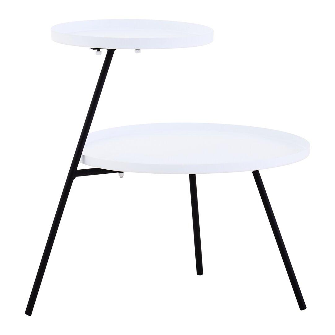 Trosa Two Tier Weiß und Gold Beistelltisch
 8