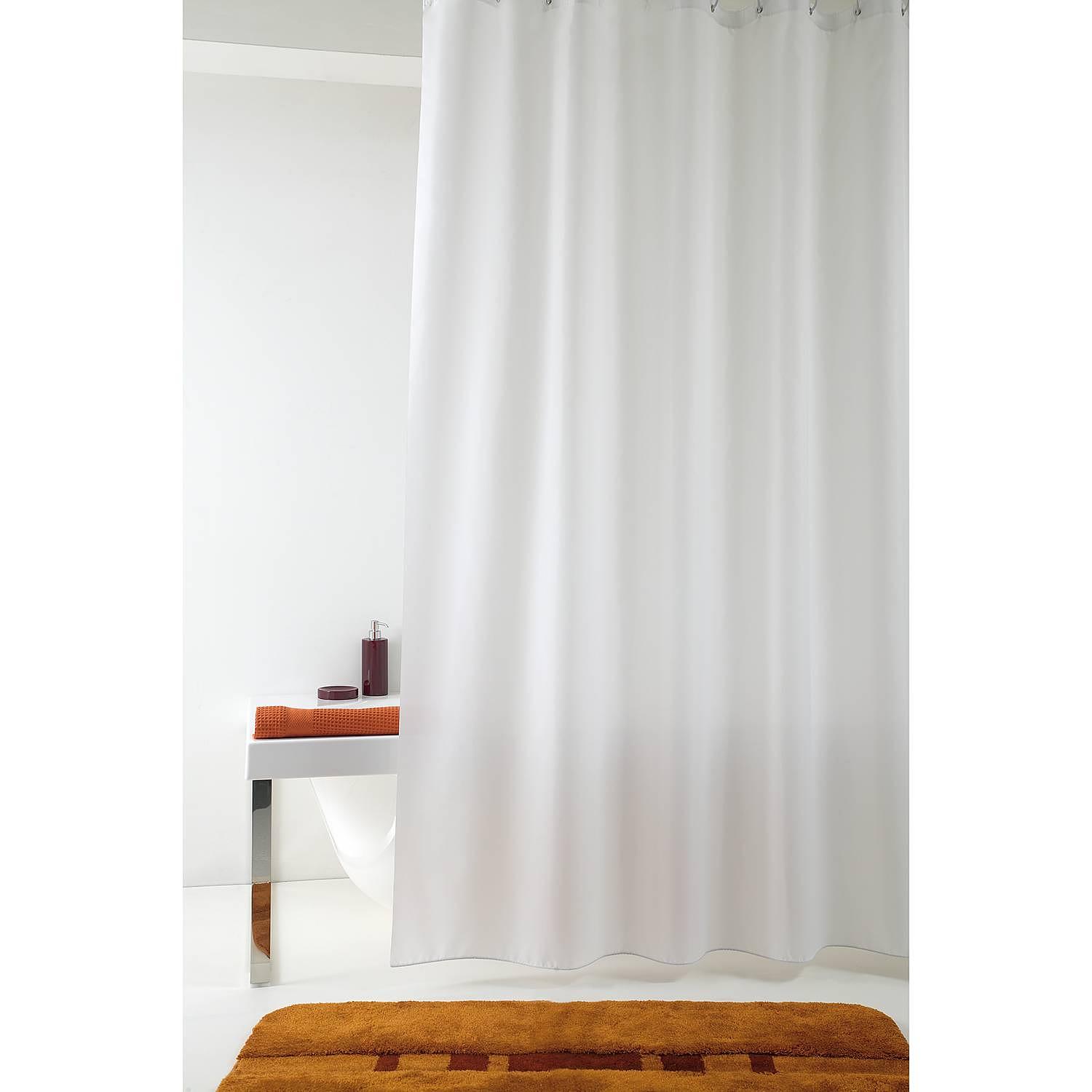 Duschvorhang Impressa Polyester PVC Weiß 120 x 200 cm 1