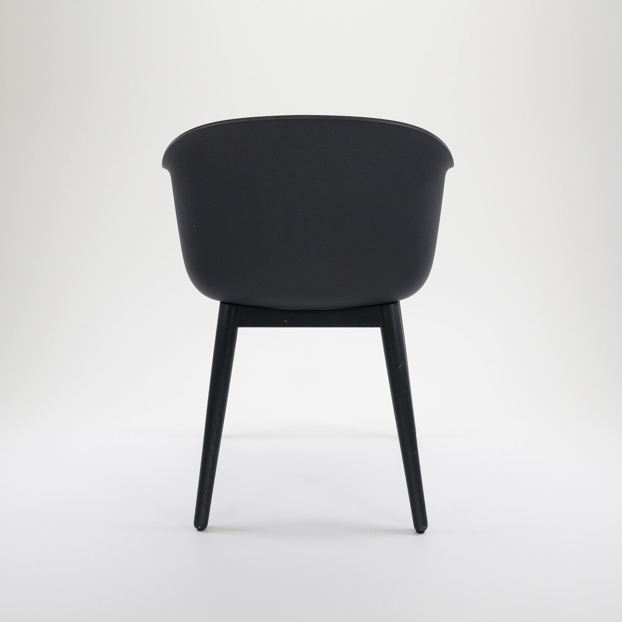 Fiberglass Chair Kunststoff Schwarz 3