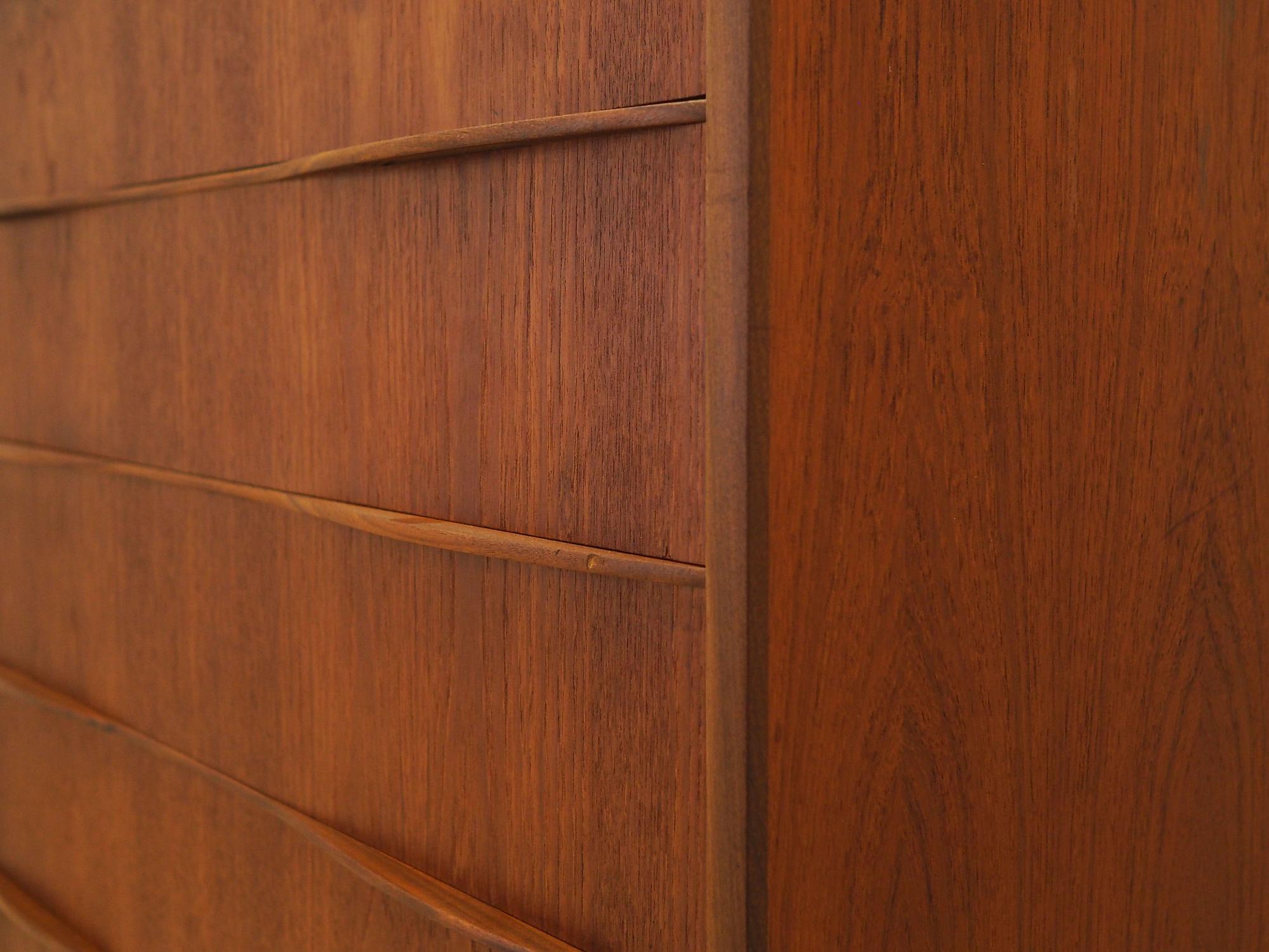 Chest of drawers Teak wood 1970s 13