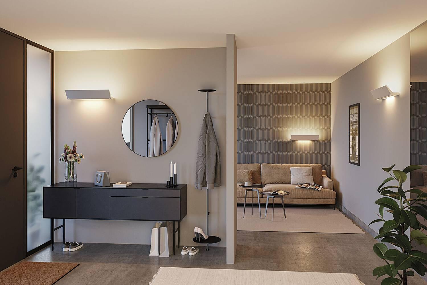 Ranva Type A LED Wall Light Aluminum White Single-flame 2