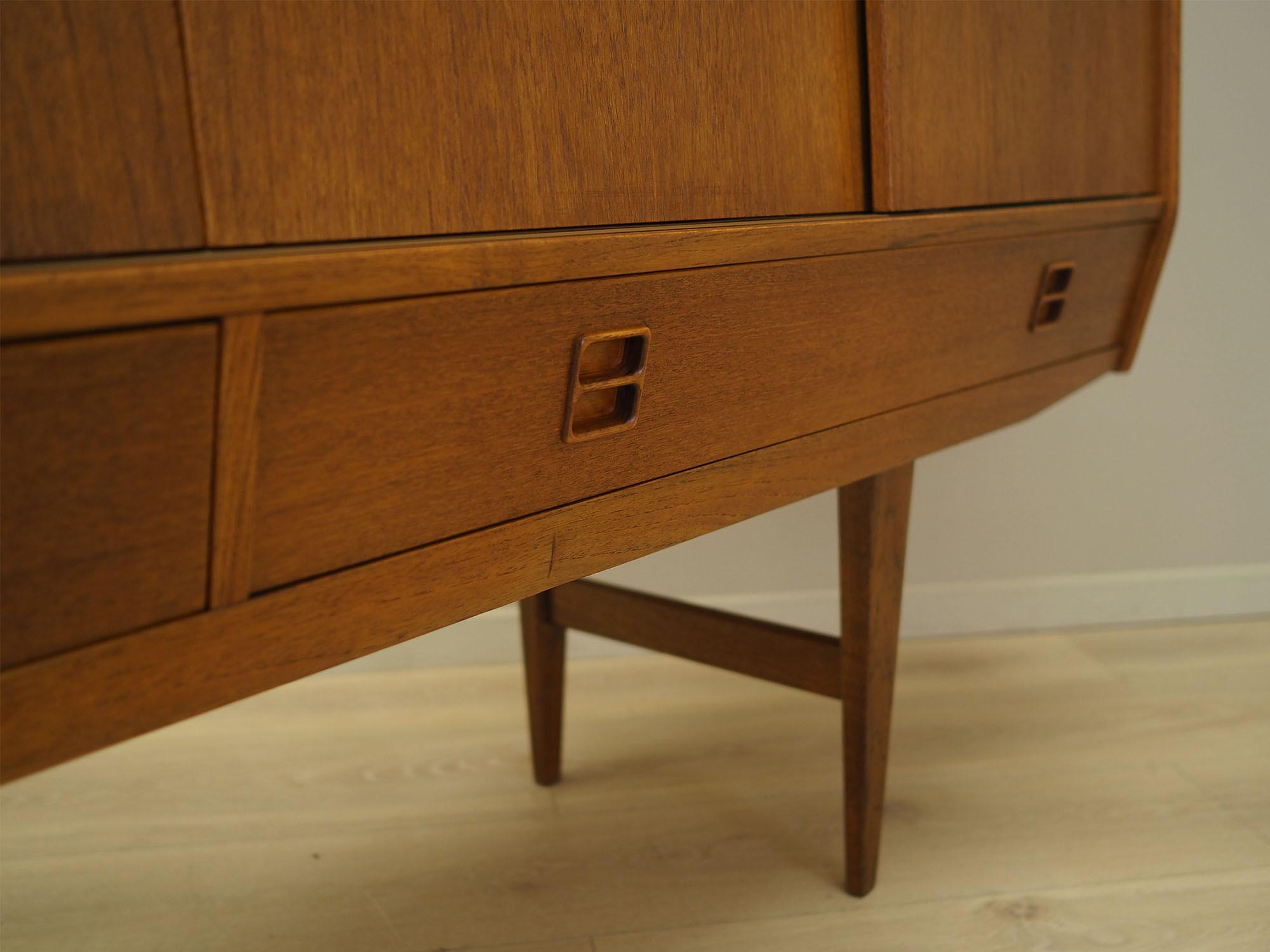 Highboard Teak wood 1960s 13
