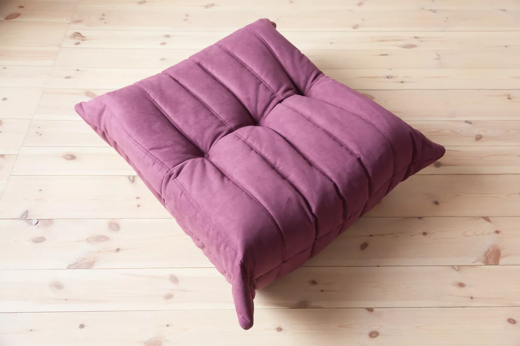 Togo Ottoman Textile Eggplant 1