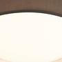 Gianna LED ceiling light 1-light mixed fabric steel brown 1