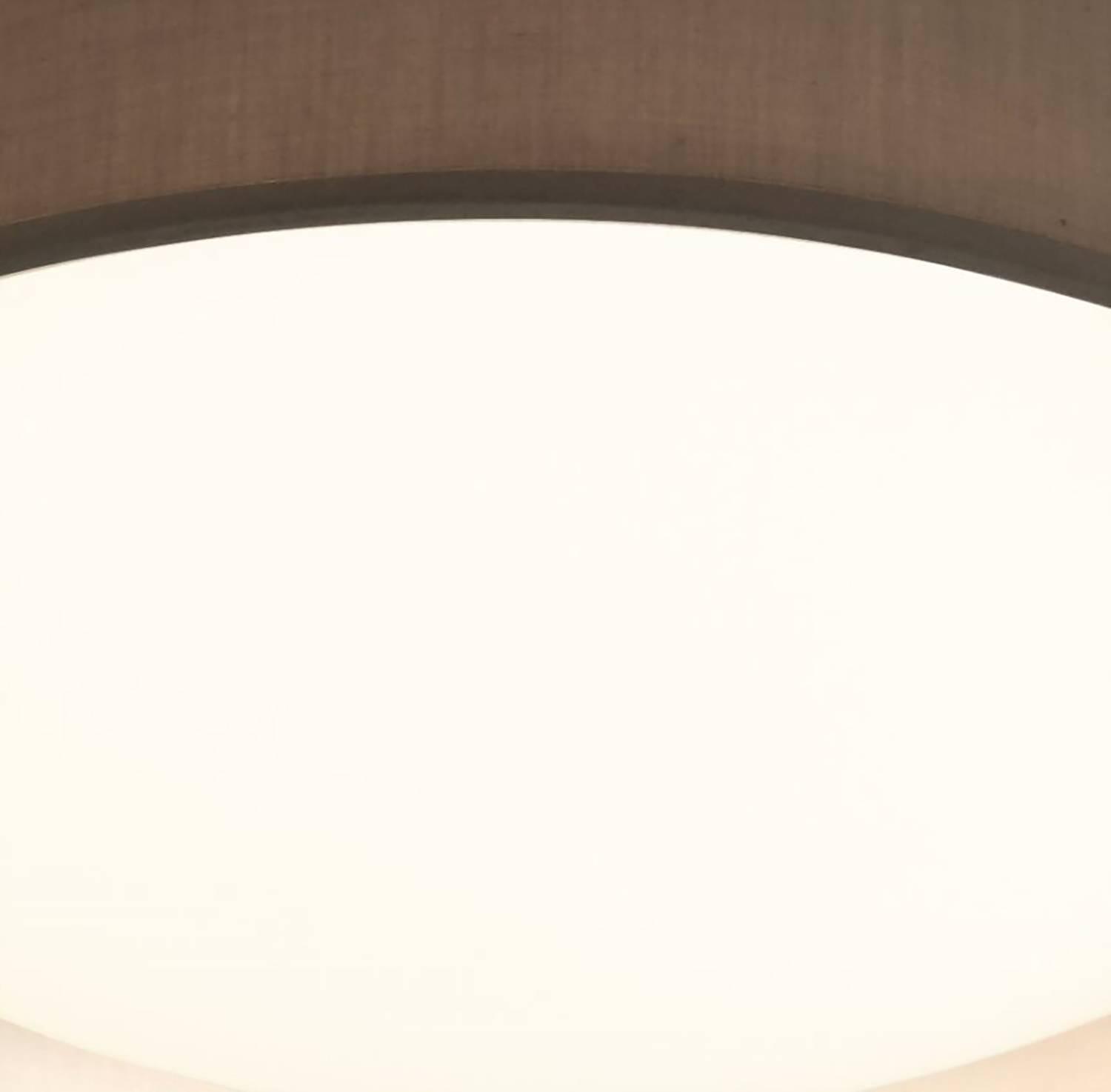 Gianna LED ceiling light 1-light mixed fabric steel brown 1