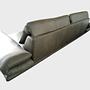 Sofa mit Armlehnen-und Rückenfunktionen Leder Dunkelgrün 4