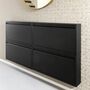 Schuhschrank Metall Schwarz 3