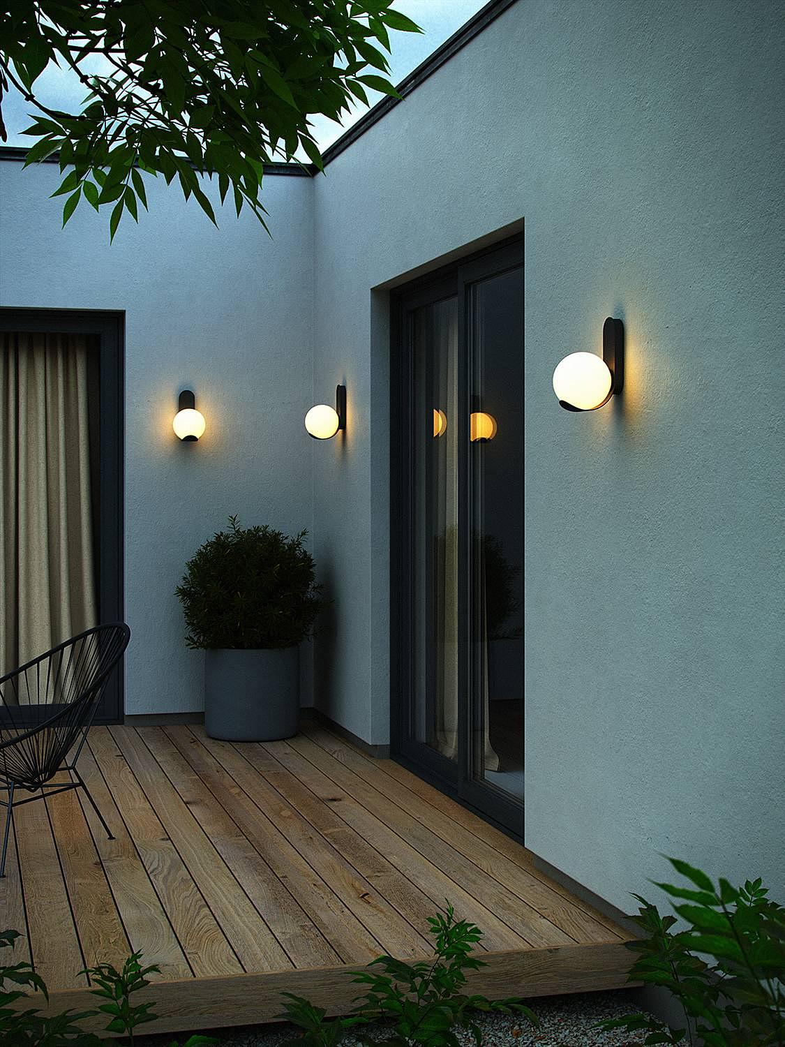 Wall lamp Dalius Plastic Black 1-light 2