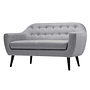 Ritchie Sofa 2-Sitzer Chesterfield-Stil Pearl Grey 0