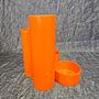 Vintage Stiftebox Kunststoff Orange 4