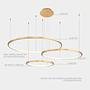Ring-shaped LED pendant light CAECILIA Gold 6