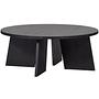 Fries Couchtisch Eichenholz Schwarz Ø 90cm 0