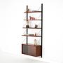 Teak wall unit brown 1960s 3