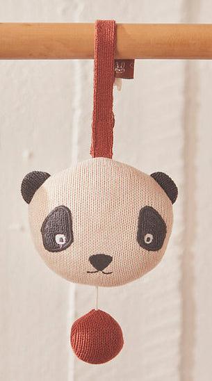 Panda Ciondolo Cotone Biologico Bianco 3