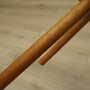 3x Vintage Stools Wood Velvet Pink 1960s 7