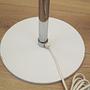 Stehlampe Metall Weiß 1970er Jahre 6