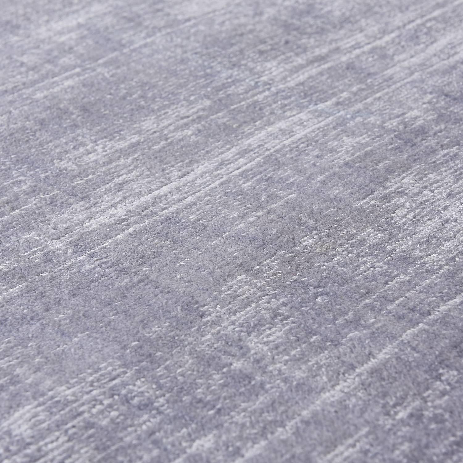 Shine Kurzflorteppich Viskose Silber 50 x 80 cm 2