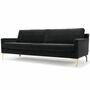 Astha Sofa 3-Sitzer Velour Matt Dark Grey 1