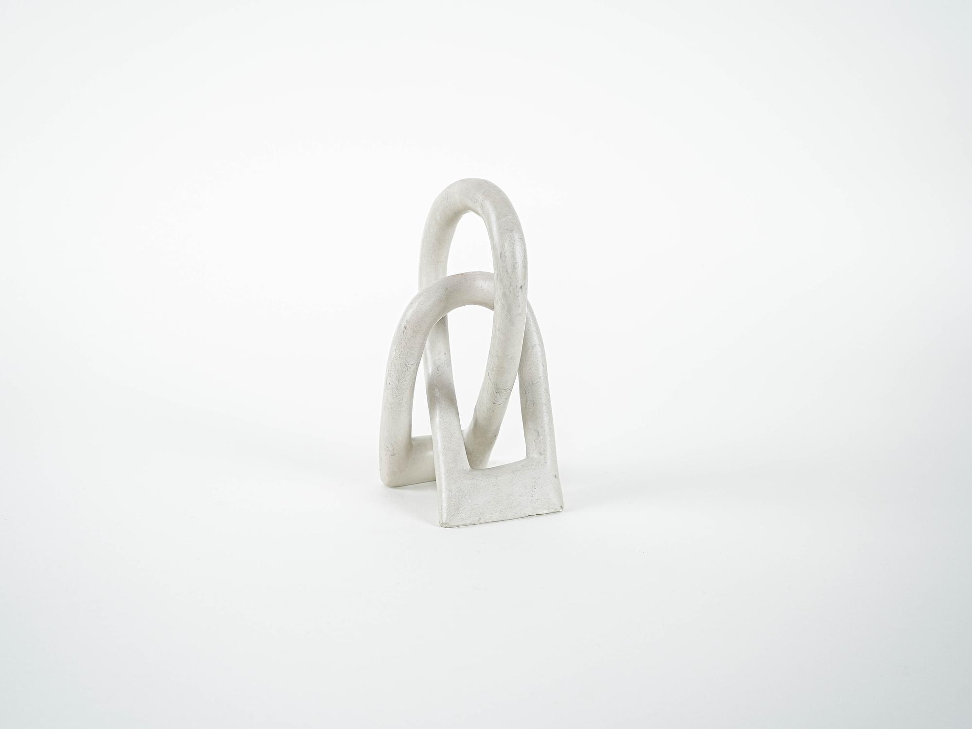 Sculpture Abstract White 1980s 4