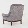 Vintage Sessel Buchenholz Textil Violett 1960er Jahre 4