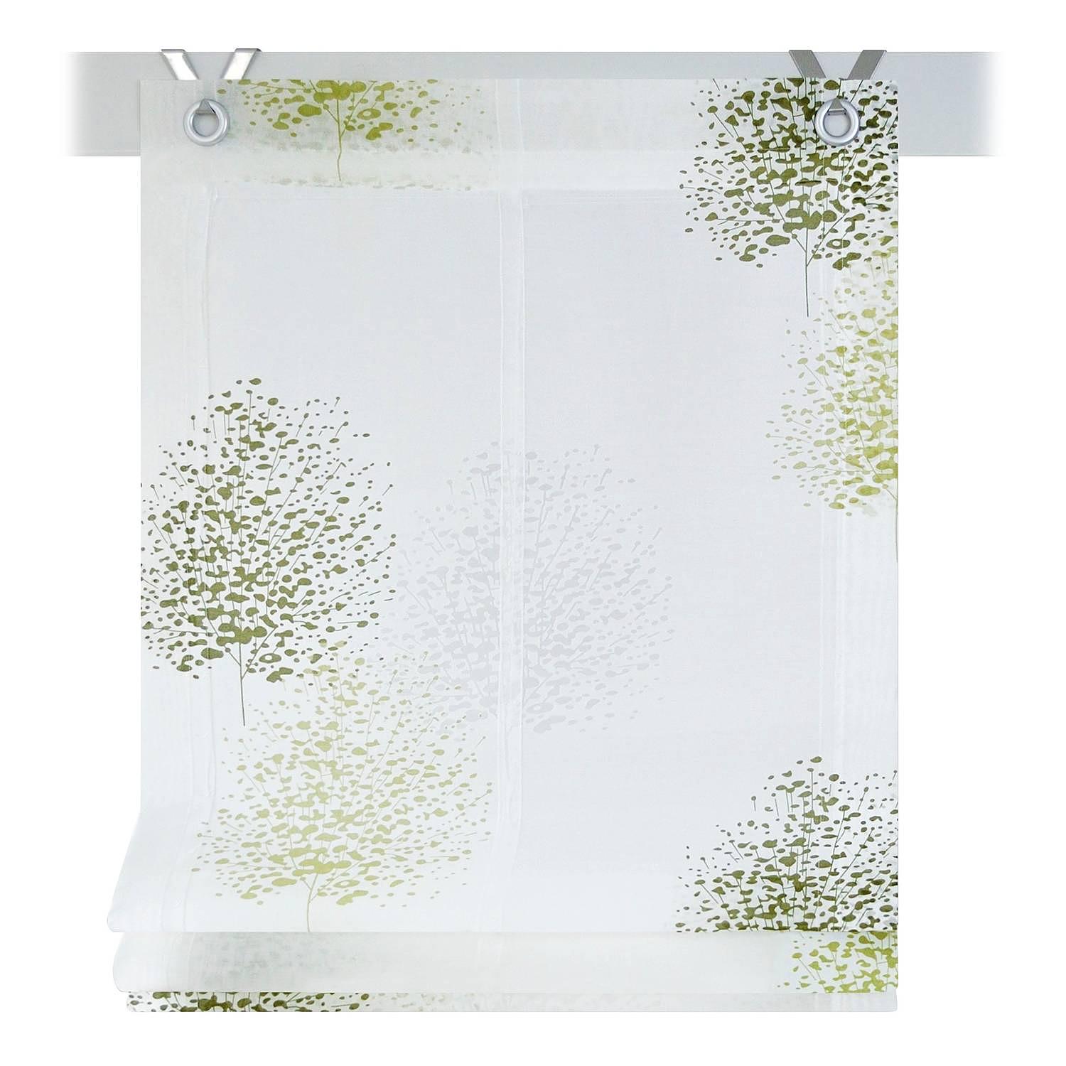 Raffrollo Bellinda Webstoff Grün 80 x 140 cm 1