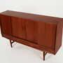 Highboard Teak Brown 1970s 7