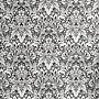 Tapete White Damask PVC Weiß / Schwarz Höhe: 250 cm 1