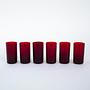 Set of 6 Glasses Ruby 1