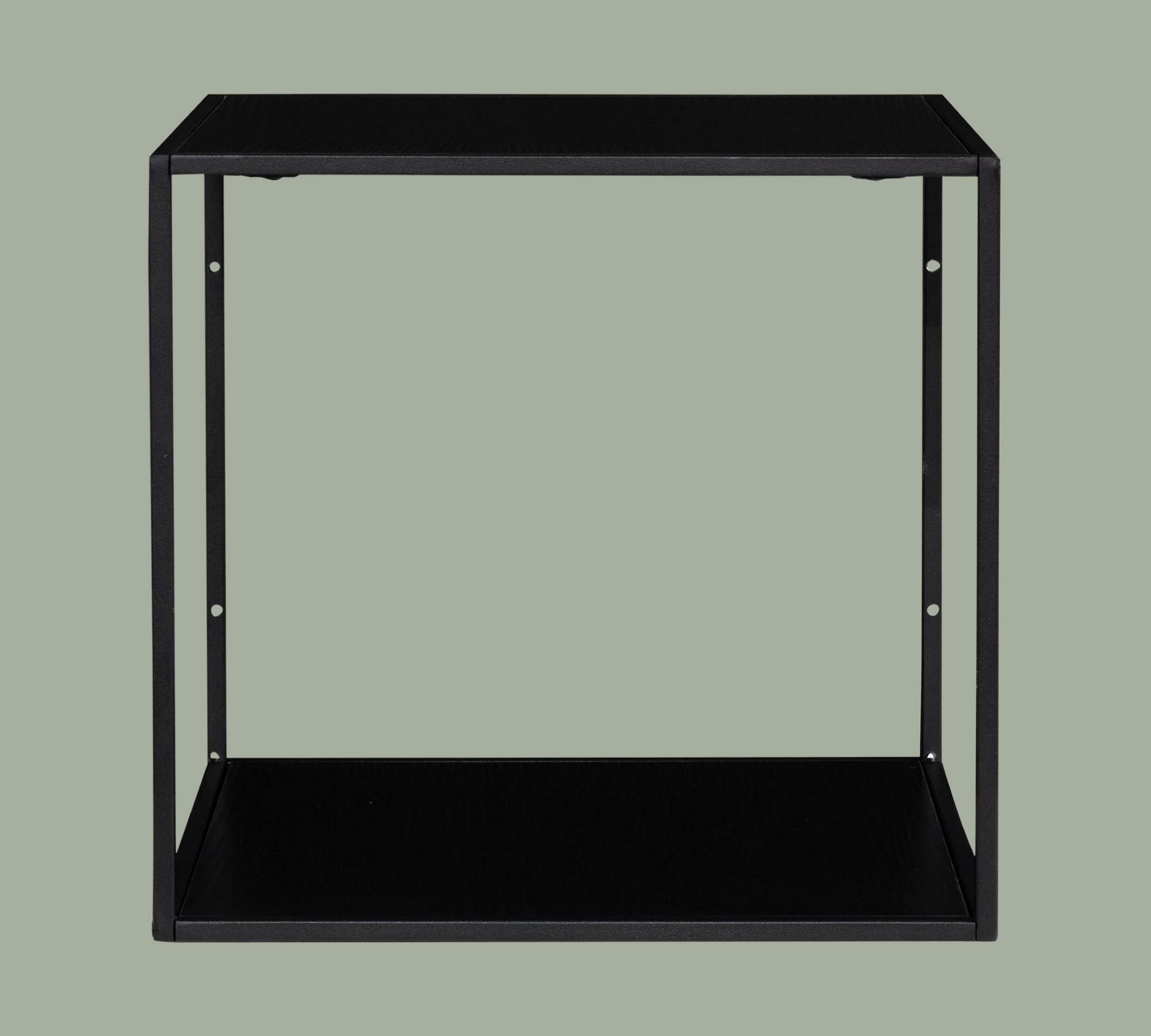 Wall shelf metal black 3