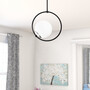 Pendant lamp glass sphere and metal 0