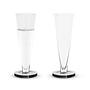 Puck Flute Glass 2-piece Set Transparent 1