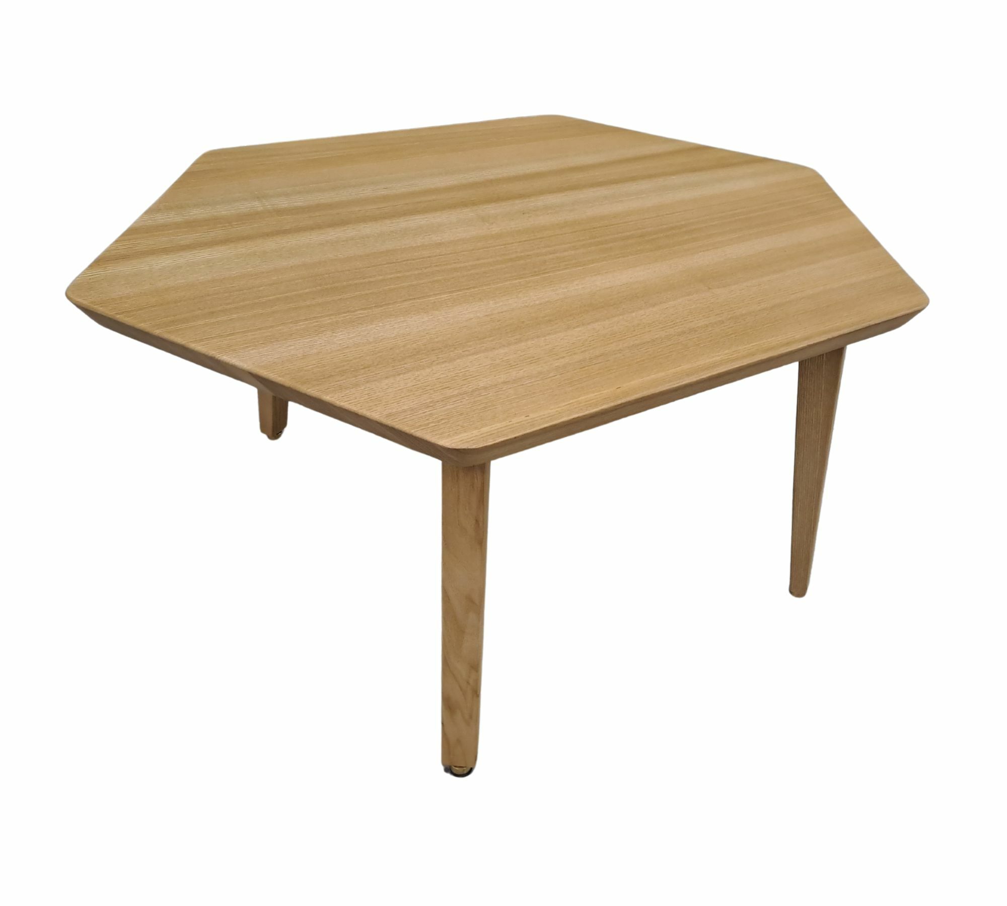 Hexagonaler Couchtisch hochwertiges Holz 75cmx75cm 0