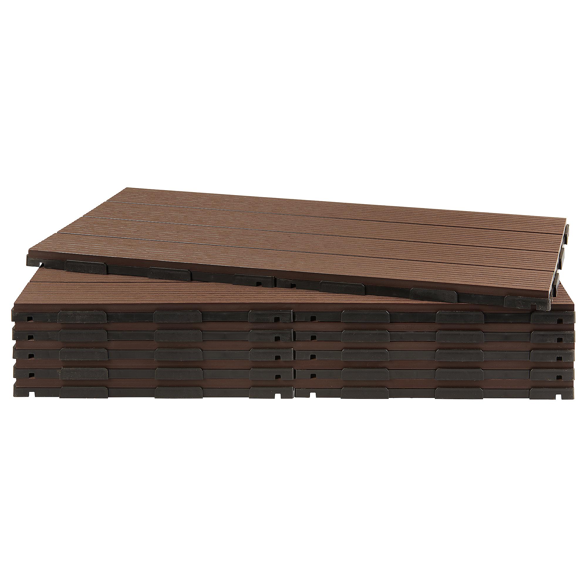 Terrassenfliese Thish 6er-Set Kaffeebraun 4