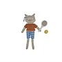 Polly Cat Tennis Doll Organic Cotton Grey 0