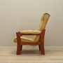 Armchair Teak Wood Leather Yellow 1960s 3