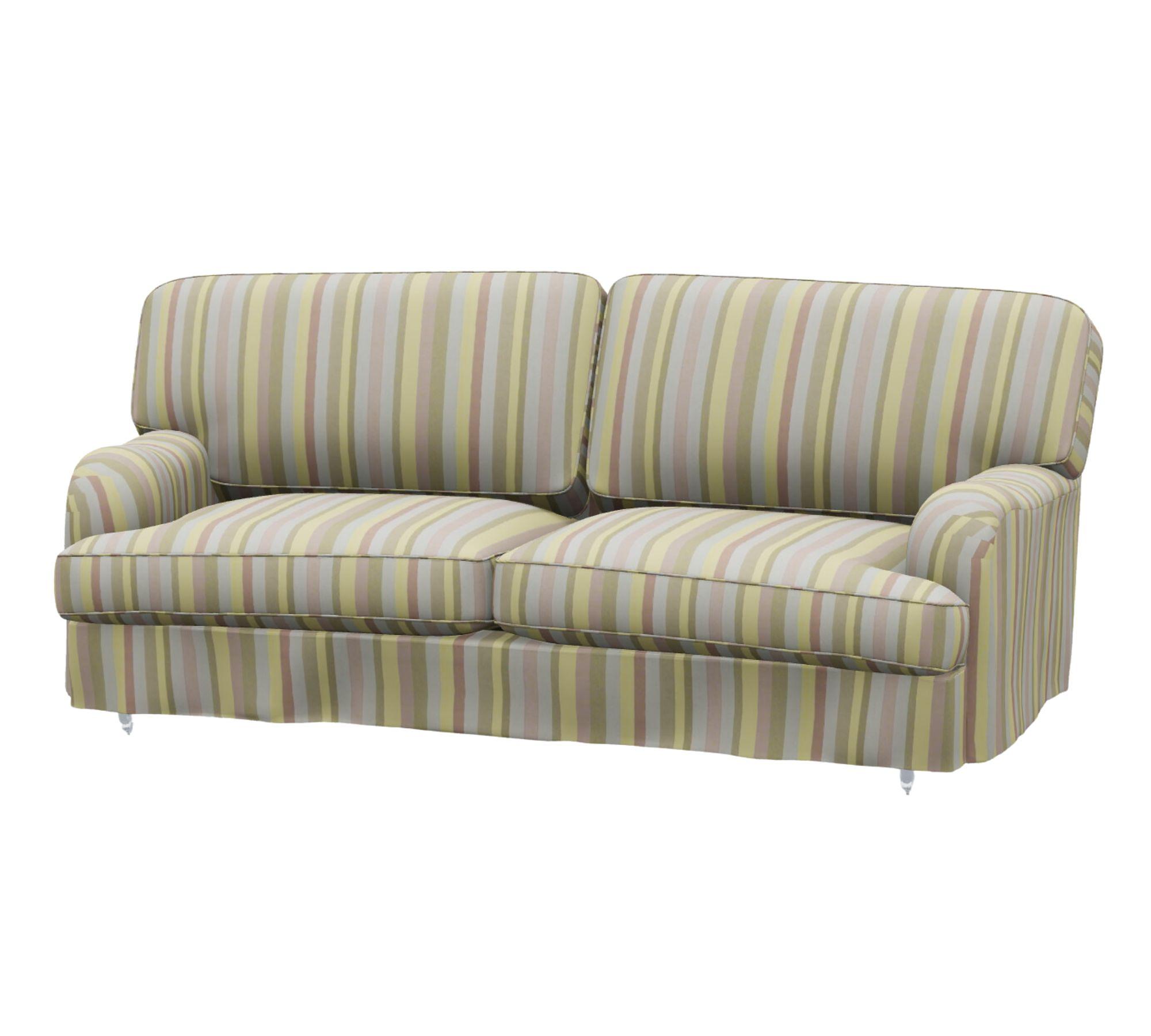 Lejonet Sofa 2,5-Sitzer Leinen Gestreift 1